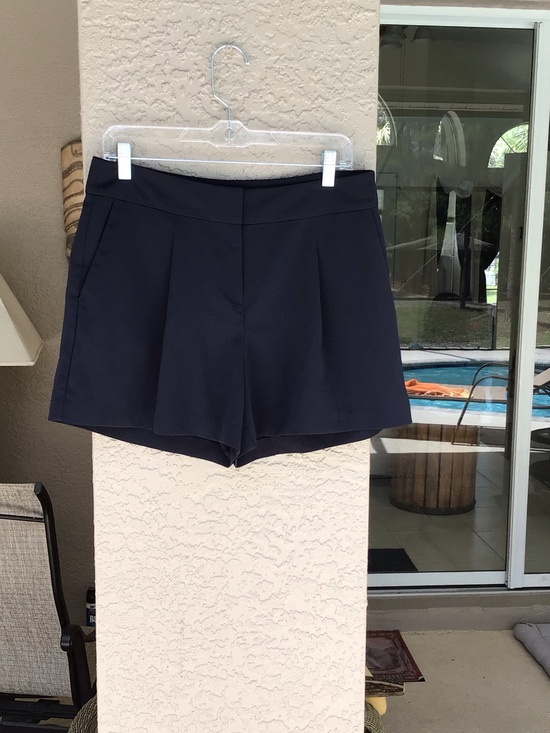 Ann Taylor Pants - Ann Taylor navy blue pleated shorts size 4